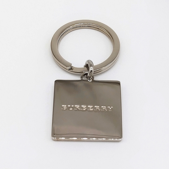 BURBERRY Nova Check Plaid Tan Square Multicolor Key Fob Keychain Men's Women’s - Picture 6 of 7